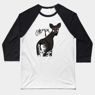 Okapi with name Baseball T-Shirt